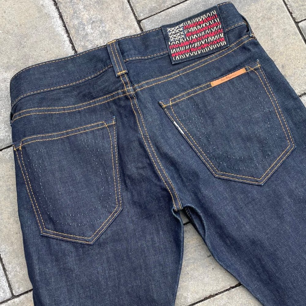 True Religion Men's USA Flag Button Fly Denim Jeans Size 29x35
